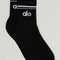 Unisex Half-Crew Sock – Black
