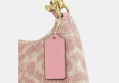Teri Shoulder Bag In Signature Beaded Satin