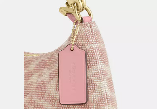 Teri Shoulder Bag In Signature Beaded Satin