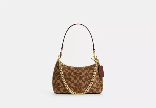 Teri Shoulder Bag In Signature Beaded Satin
