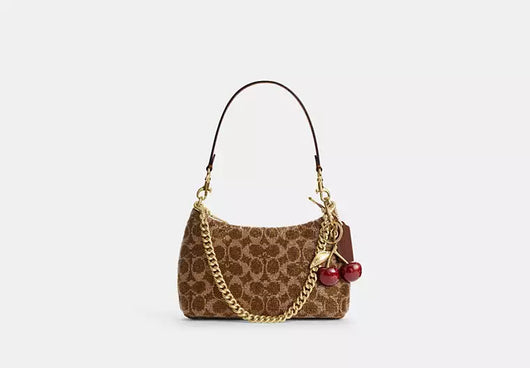 Teri Shoulder Bag In Signature Beaded Satin
