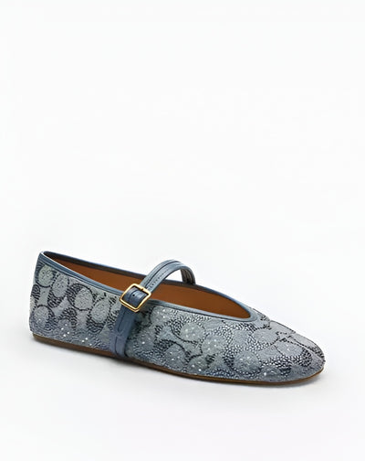 Mary Jane In Crystal Signature Denim