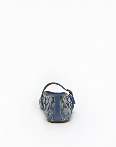 Mary Jane In Crystal Signature Denim