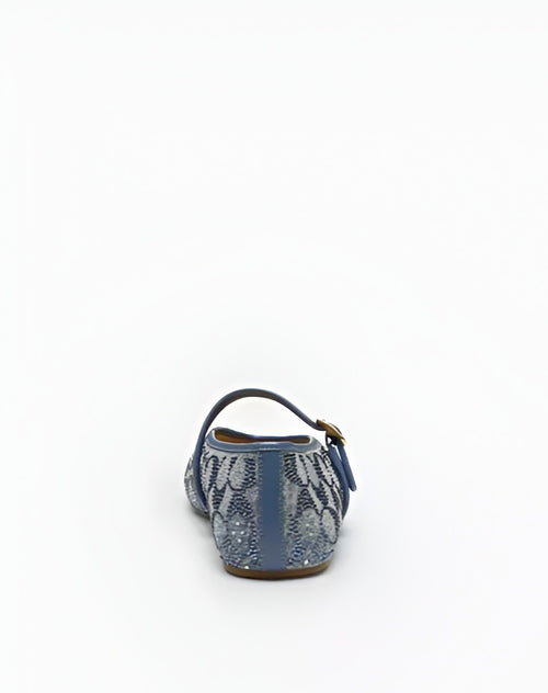 Mary Jane In Crystal Signature Denim