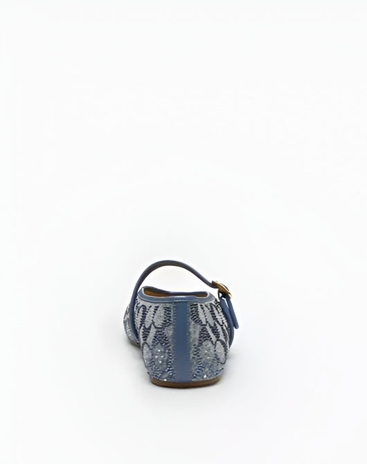 Mary Jane In Crystal Signature Denim