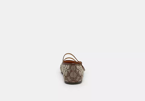Double Buckle Mary Jane In Signature Jacquard