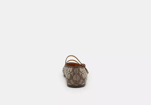 Double Buckle Mary Jane In Signature Jacquard